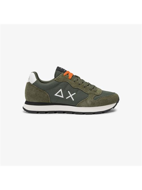 Sneaker Tom in nylon e suede militare scuro SUN 68 | Z45101/74